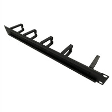 2X 1U 19 Inch Rack Cabinets Cable Management Network Brush Panel Five Ring Detachable Wire Manager Frame