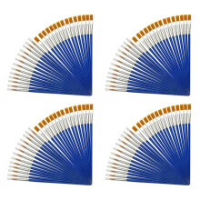 400 Pieces Kids Paint Brushes Set for Watercolor Oil Painting Flat +Pointed Brush for Body Face Nail Art