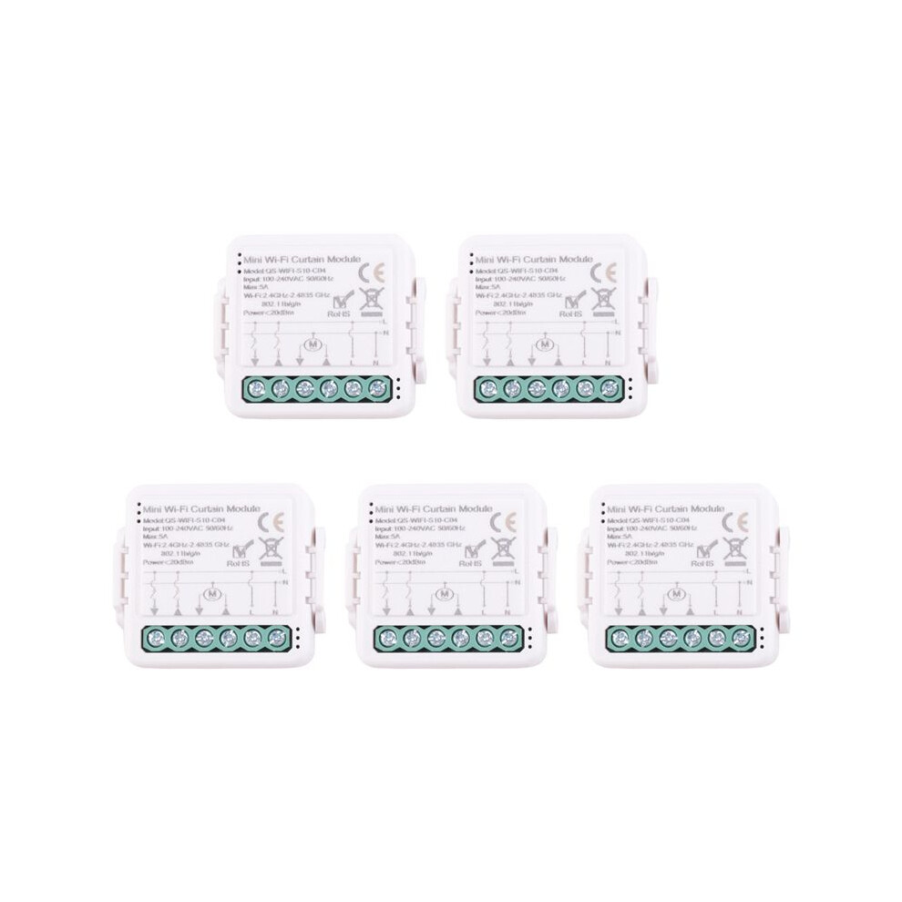 5X Tuya Wifi Curtain Module For Roller Shutter Electric Motor Life App Remote Control 4711324408811