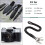 Multifunctionele Handgeweven Paracord Sleutelhanger Black 2