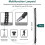 Multifunctionele Handgeweven Paracord Sleutelhanger Black 4