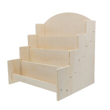 4Tier Wooden Display Rack Khaki Spacesaving Card and Photo Organizer