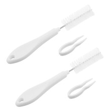 2Set Pet Fountain Cleaning Kit Soft Tip Brush and Clip Tool White