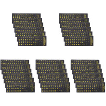 30Sheets English Keyboard Stickers Black Keyboard Labels for Notebook