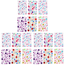 18Sheets DIY Stickers Assorted Adhesive for Decoration Use