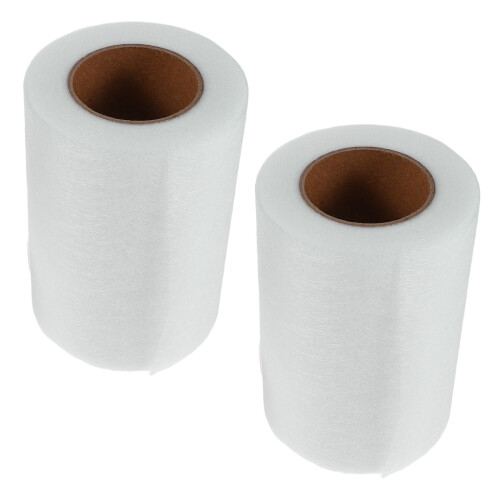 2Rolls Double-Sided Fusible Bonding Web White Pa Fabric Patch Adhesive