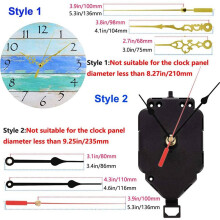 2X Quarz Pendel AuslöSer Uhrwerk Glocken Spiel Spieluhr Kompletter DIY Wand Mechanismus Ersatz Teile mit 8 Paar Uhrzeigern