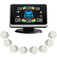 8 Capteur de Stationnement Parktronic de Recul Automobile Électronique Détecteur Automatique Arrière Kit D'Assistance de Recul Buzzer B