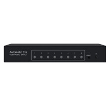 8x2 PORT AV with Remote Controller RCA Video Audio Selector 8 in 2 Out Sharing Manual Switcher Box US PLUG