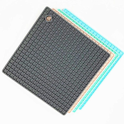 2 Pcs Mini Microwave Food Warming Mat 17X17CM Pink