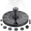 Solar Fountain for Bird Bath, 1.5W Eco-friendly Design Water Feature with Adjustable Water Height, Solar Powered Multiple spray patterns for 1