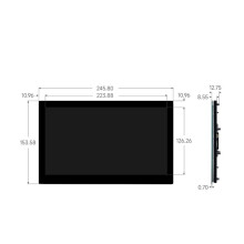 Waveshare 10.1 Inch IPS 720x1280 Touch Display for Raspberry Pi 4/5  Capacitive Ten-Point Touch Portable Tempered Glass Panel