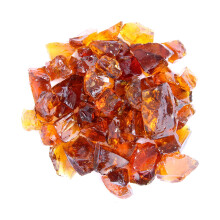 Hiland AZ Patio Heaters Fire Pit Fire Glass in Amber, 4.5 kg