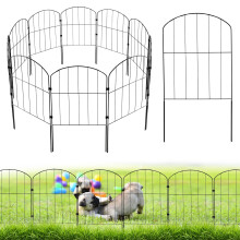 10 Pack Decorative Garden Fence,Dog Fence Outdoor for Yard,Garden Fencing Animal Barrier,Rustproof Metal Fence Panels for Dog,Decorative Fences and Bo