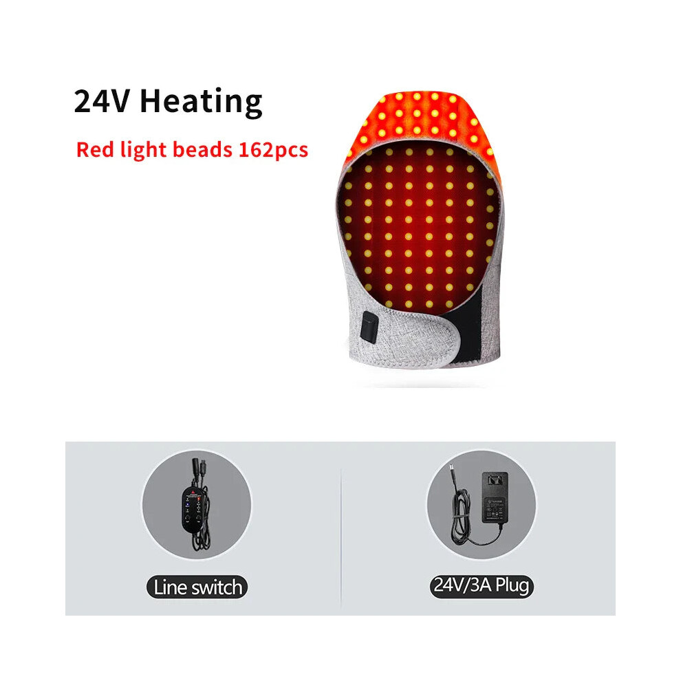Greenzech (Uk) Red Light Therapy Heating Hat For Head & Neck, 65C Infrared Heated Wrap For Migraine, Stress & Cervical Pain Relief