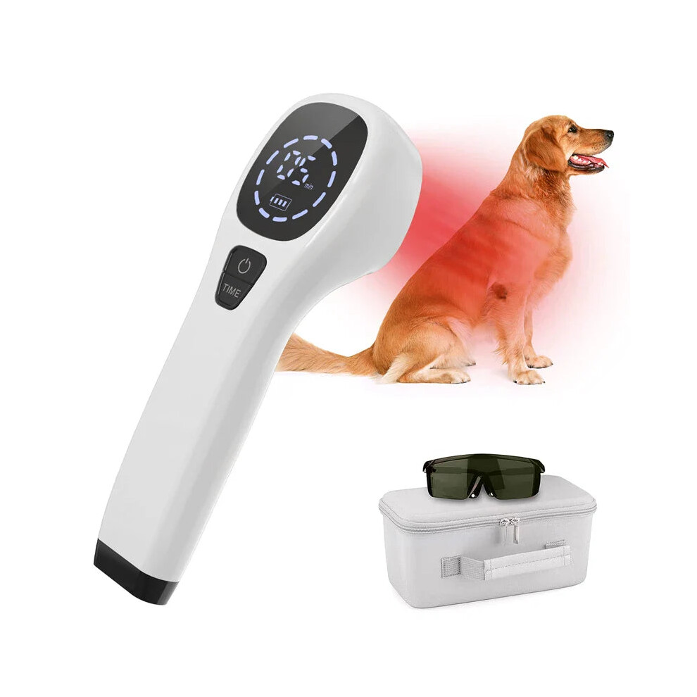Greenzech 808Nm Cold Laser Therapy For Dogs & Cats, Handheld Veterinary Device For Pet Joint Pain Relief & Wound Healing