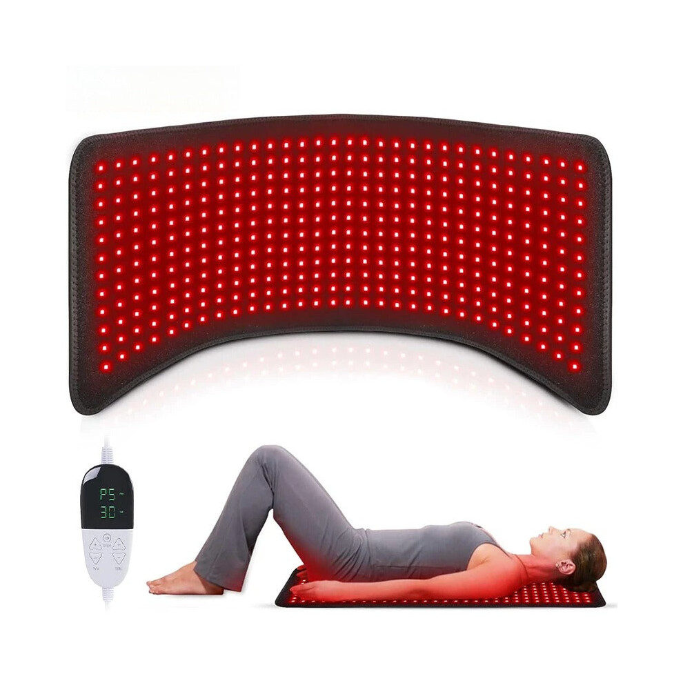 Greenzech Red/Light (Us) 360 Led Therapy Mat, 660Nm 850Nm Infra Body Blanket With 10Hz/40Hz Pulse For Full Body Pain Relief
