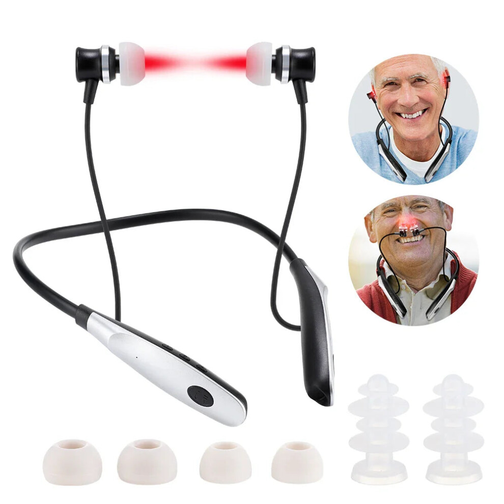Greenzech Portable 650Nm Laser Ear & Nasal Irradiator, Neck-Hanging Rechargeable Therapy Device For Tinnitus & Ear Care Relief