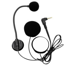 Motorcycle Helmets Intercom Mic Headset 2 Speakers 32Ω Microphone for Half-Motorcycle Helmet Elbow Plug