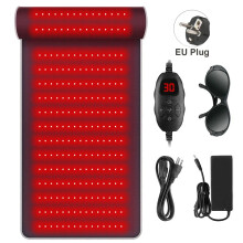 (EU) Infrared Light LED Healthcare Belt | 3D Neck Support & Red Light Heating Massage Pad for Full Body Relief