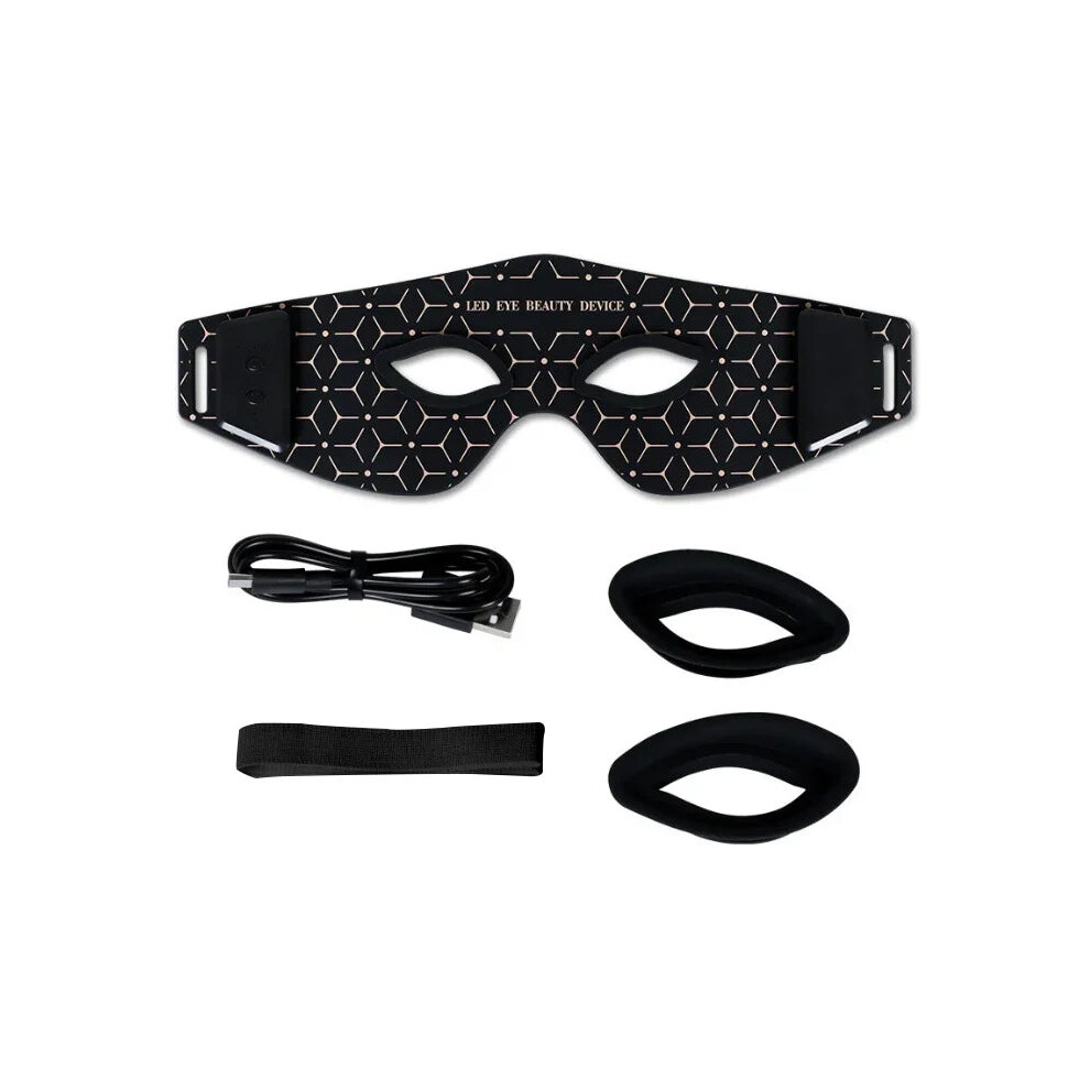 Greenzech Black/Red/Light () 850Nm Near-Infra Therapy Eye Mask - Treatment For Dark Circles, Puffiness & Wrinkles