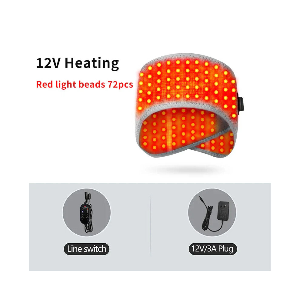 Greenzech (Us) Red Light Therapy Heating Headband For Migraine Relief, 3-Level Heated Head Wrap For Stress, Tension & Rheumatic Pain