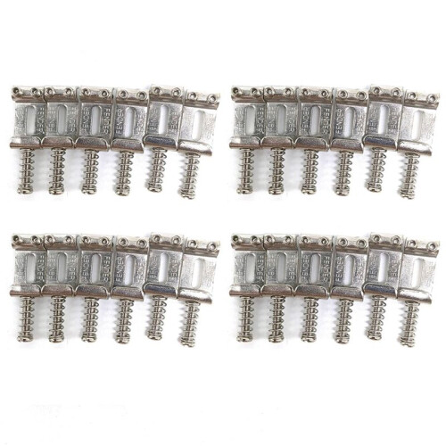 24 Roller Bridge Pull String Code Electric Guitar Saddle for STRATOCASTER Telecaster Electric Guitar Accessories Silver