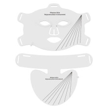 (Mask and Neck) 8-Color LED Face & Neck Light Therapy Mask - Professional Red Light & NIR Therapy for Anti-Aging