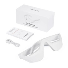 3D Eye Massager - EMS & Red Light Therapy Glasses for Eye Fatigue, Dark Circles & Wrinkle Reduction