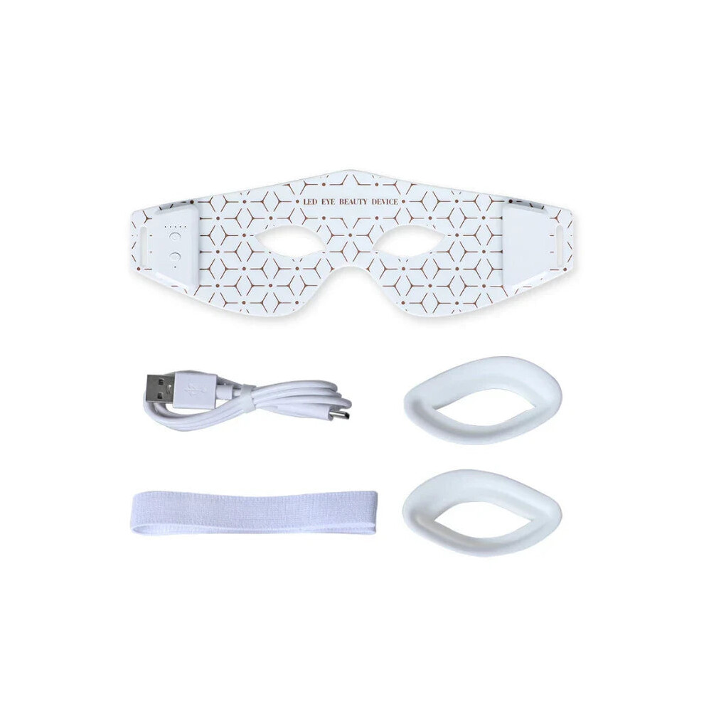Greenzech White/Red/Light () 850Nm Near-Infra Therapy Eye Mask - Treatment For Dark Circles, Puffiness & Wrinkles