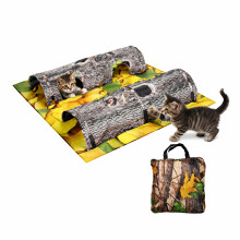 Transportable Pliable Puss Tunnel Rest Mat for Travel and Home