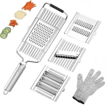 Cheese Grater Handheld: 4 in 1 Professional Stainless Steel Cheese Graters for