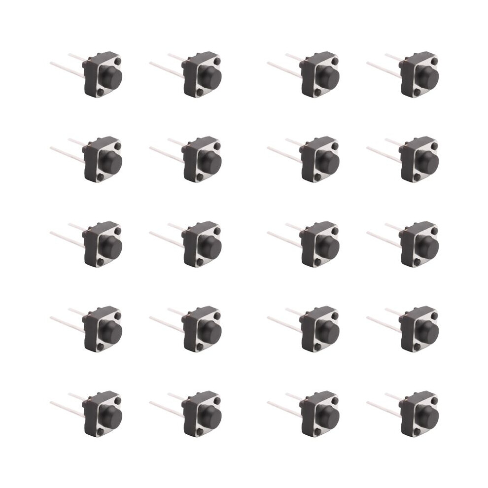 60 Pcs 6X6x5mm Momentary Tactile Tact Push Button 2 Pin Dip Through Hole 4713107839263