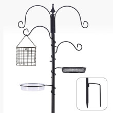 Urban Deco Bird Feeder Station Kit Bird Feeding Station With Deluxe Feeders Metal Feeder Pole With Suet Cage,Bird Feeder Tray
