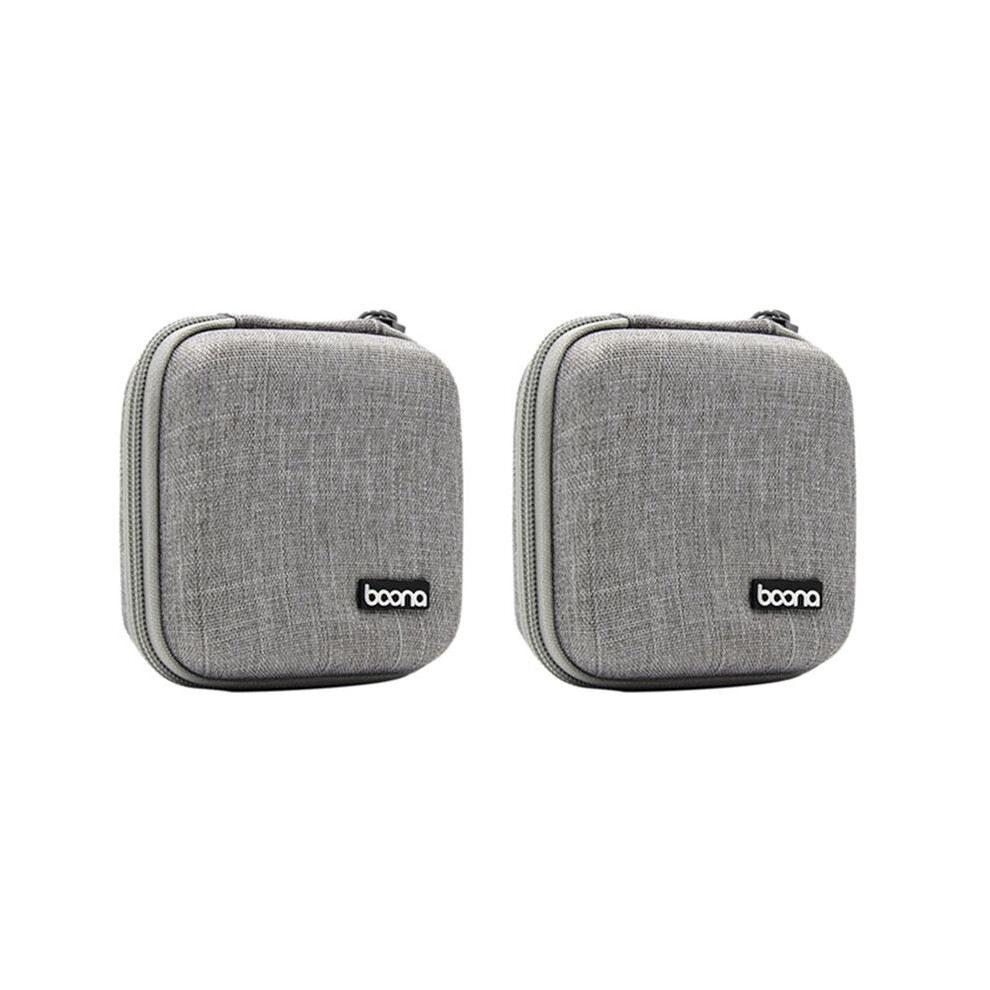 2X Boona Portable Travel Storage Bag Multi-Function Bag For Air/Pro Power Bank Data Cable Charger Headset Gray 4713236270661