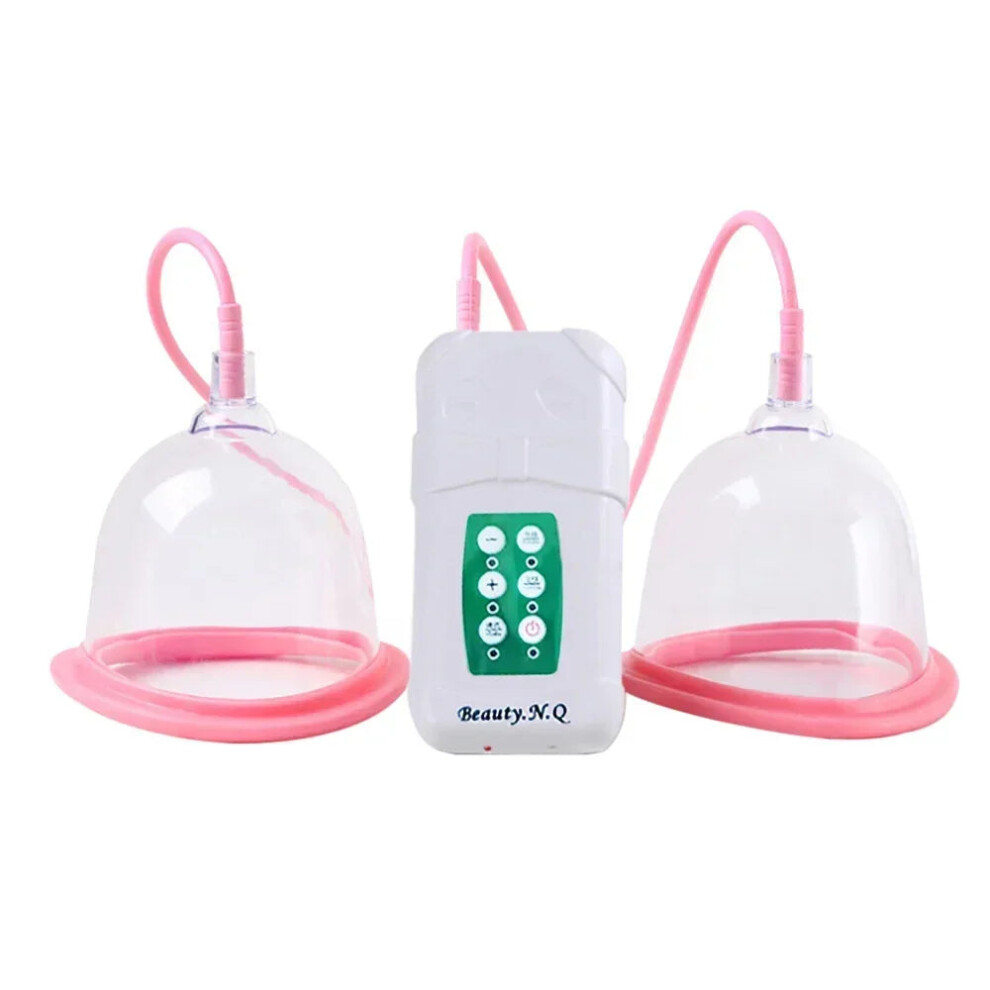 Greenzech (D Cup 14.5Cm) Electric Breast Enlargement Vacuum Pump With Ab/Cd Cups For Women, Body Massage And Butt Enhancement
