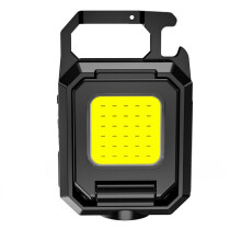 COB LED Ultra Bright Keychain Flashlight Portable Work Light for Fishing, Camping