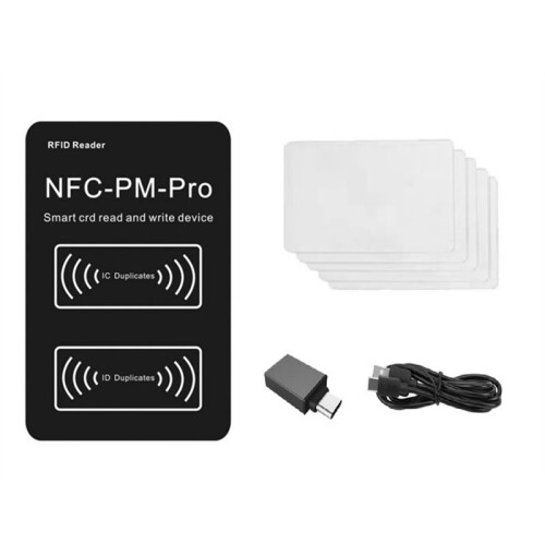 RFID  Chip Reader PM PRO Decoder+5XUID Card NFC Key Copier 13.56Mhz 125Khz Badge Write Token ID IC Tag Clone