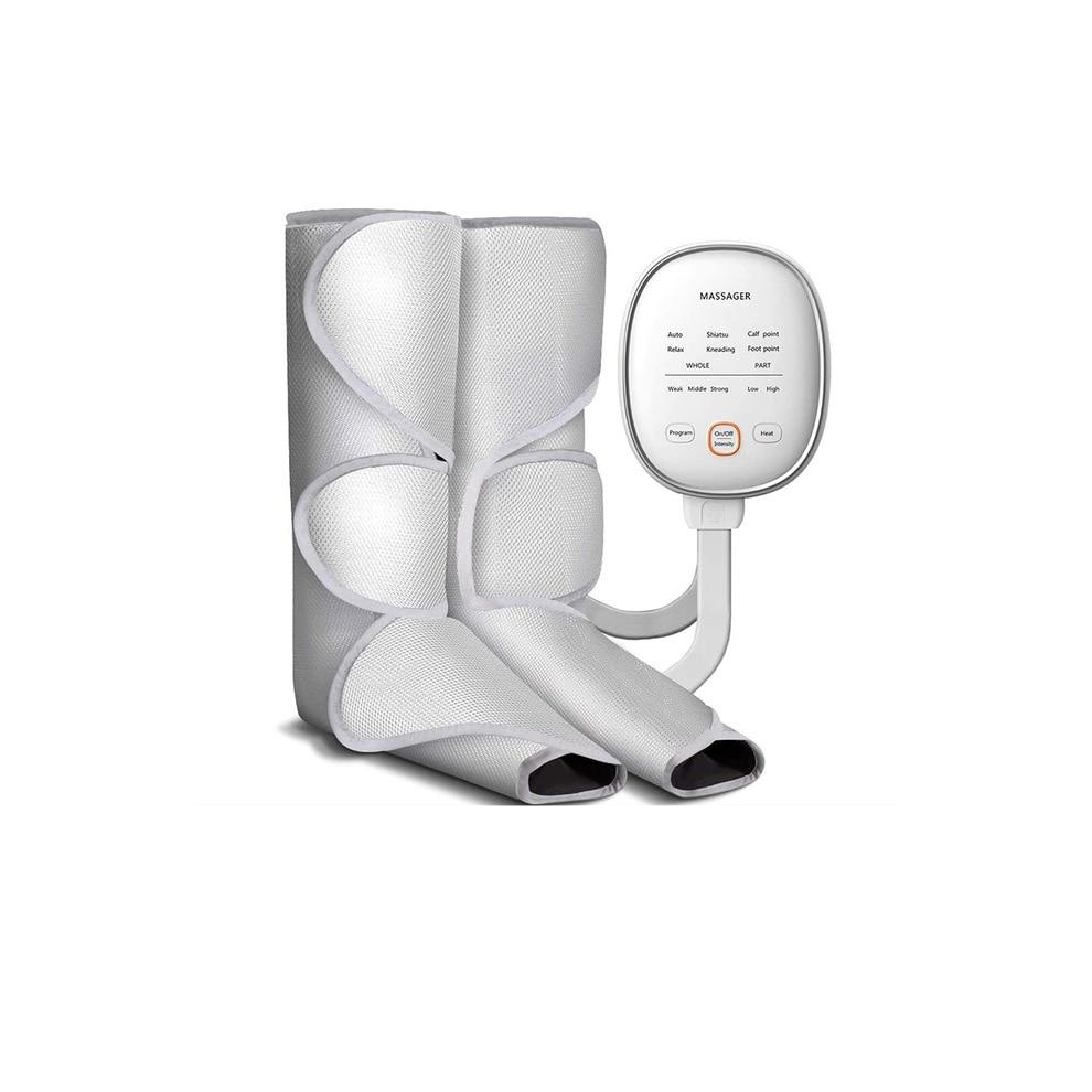 Photos - Massager GreenZech Pressotherapy Leg with Air Compression, 2 Modes & 3 Intensities for Improved Circulation (White, UK Plug)