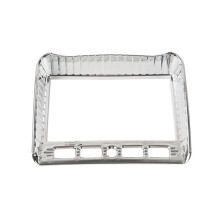 Motorcycle Touchscreen Frame Cover Stereo Accent - Premium for Indian Chieftain 2017-2024 Silver