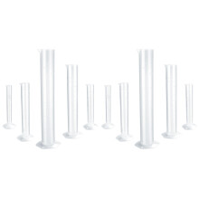 10St Meetcilinders Plastic Transparant 50Ml Voor En Thuis