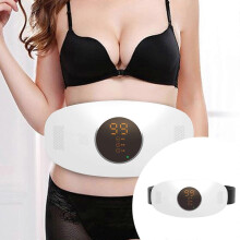 Abdominal & Waist Massage Belt, Electric Slimming Belt with 3 Intensities, Vibration, Heat, for Back, Buttocks, Belly - Compatible with...