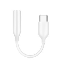 USB-C to 3.5mm Audio Adapter for Samsung Galaxy S21 Ultra / S20 / Note 20 Type-C - White