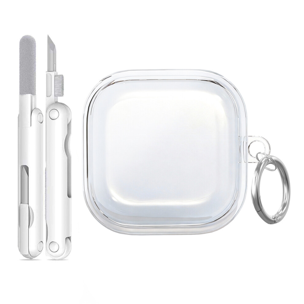For Samsung Galaxy Buds4 / Buds4 Pro Case Earphone Tpu Cover With Metal Hook / C - Transparent 6914296626995