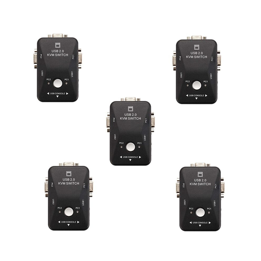 5X Usb Kvm Switcher 2 Port Vga Svga Box Usb 2.0 Mouse Keyboard 1920X1440 Box 4711482248908