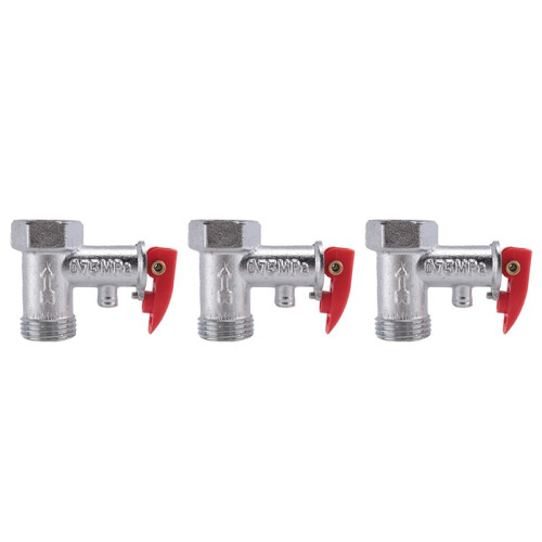 3pcs 1 / 2 PT Socket Electric Water Boiler Safety Valve