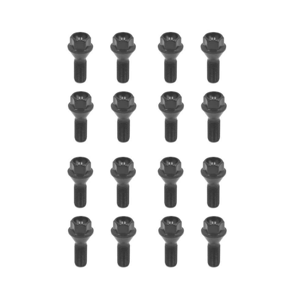 16Pcs Wheel Bolt Lug Nut For E30 E36 E46 E60 E90 36136781150 Black 6031871869391
