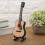 Handcrafted Small Wood Guitar Decoration Gift 2