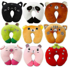 9 Colors Soft U-shaped Plush Sleep Neck Protection Pillow Office Cushion Cute Lovely Travel Pillows for Children/adults