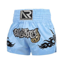 (2XL, Light Blue) Boxing Shorts Anti-friction Muay Thai Kickboxing Shorts For Men